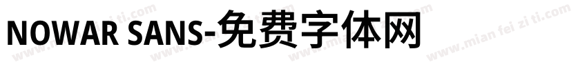 nowar sans字体转换